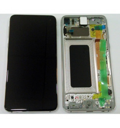 Samsung GH82-18852B Galaxy S10e SM-G970F pantalla lcd + táctil negro + marco blanco premium