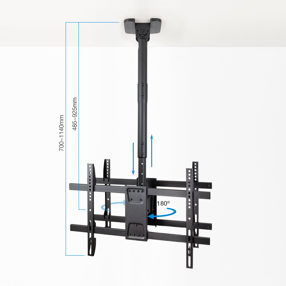 Soporte techo doble Tooq vesa hasta 86 pulgadas 600x400mm max 50kg - pantalla