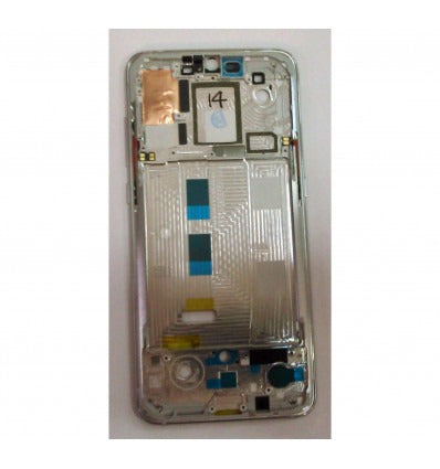 Xiaomi MI 9 MI9 carcasa central o marco plata premium