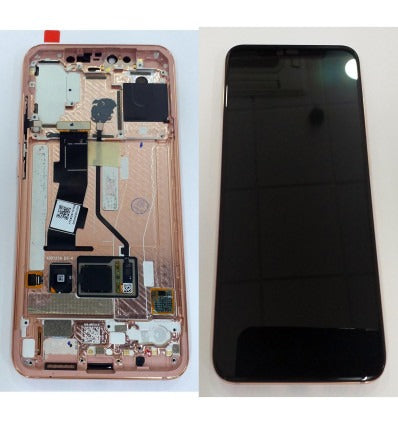 Xiaomi Mi 8 Pro pantalla lcd + tactil negro + marco rosa premium mi8 pro mi 8pro