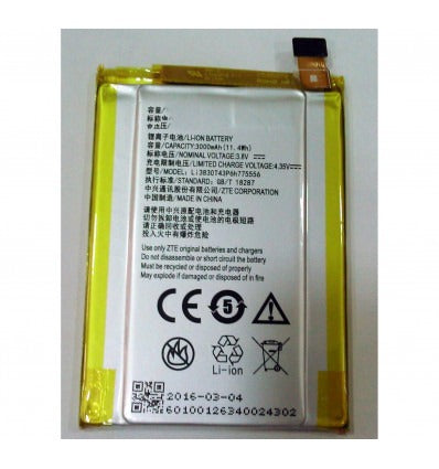 Batería premium Li3830T43P6h775556 ZTE Axon A2015 3000mAh
