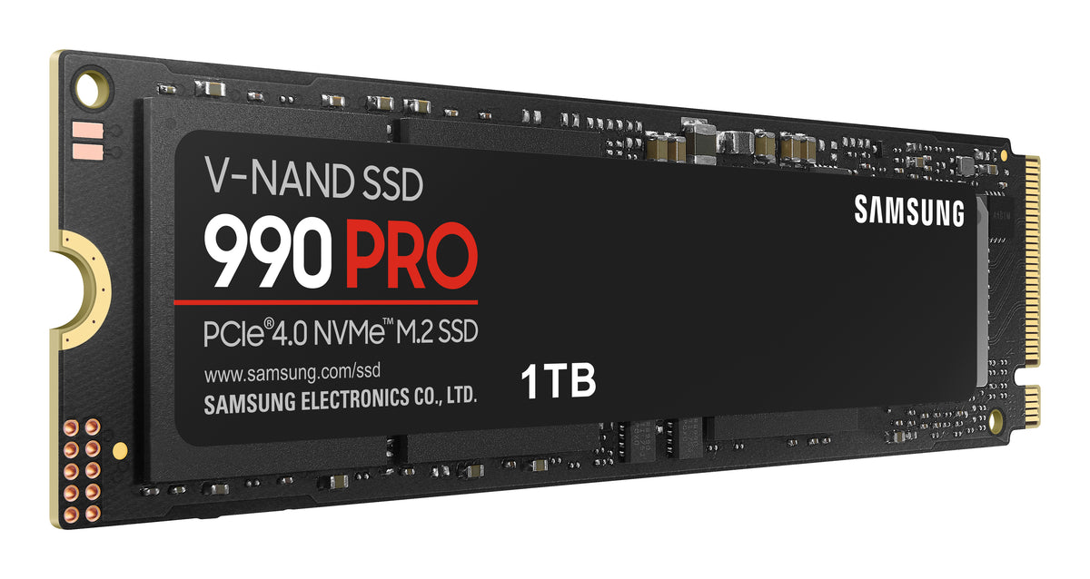 Disco duro interno solido SSD Samsung mz - v9p1t0bw - 990 pro - 1TB - M.2 2280 - PCIe 4.0