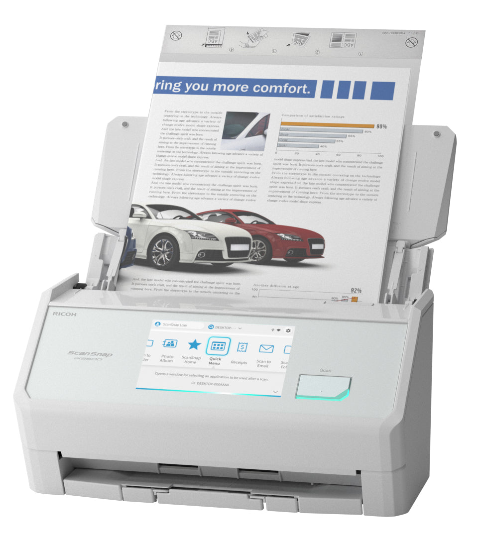 Escaner ricoh - fujitsu scansnap ix2500 a3 blanco
