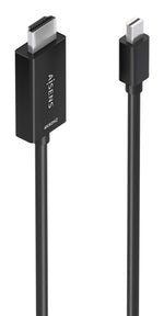 Cable Conversor Aisens A125-0889/ Mini DisplayPort Macho - HDMI 4K Macho/ 3m/ Negro