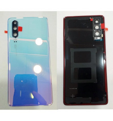 Huawei P30 tapa trasera o tapa bateria blanca + cubierta camara ele-al00 ele-l09 ele-l29