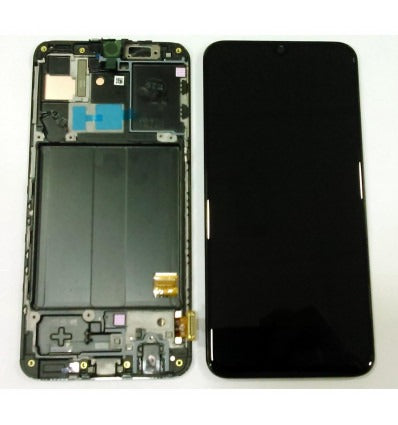 Samsung GH82-19672A Galaxy A40 2019 A405F pantalla Lcd + tactil negro + marco premium Service Pack