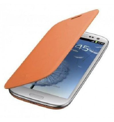 Samsung Galaxy S4 I9500 I9505 Flip cover naranja