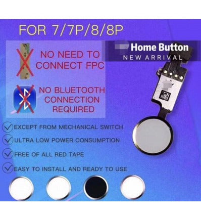 iPhone 7 7 Plus iPhone 8 8 Plus flex botón home blanco (funciona home) versión final