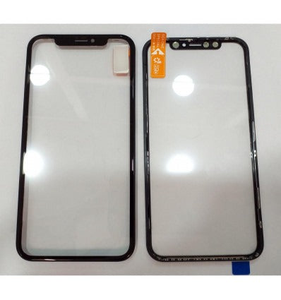 IPhone XR A2105 A2108 cristal negro + marco negro + lamina oca