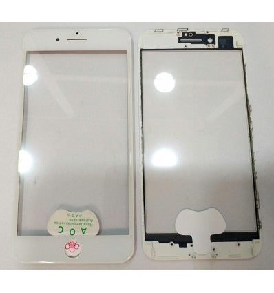 IPhone 8 Plus A1864 A1897 A1898 cristal blanco + marco blanco + lamina oca