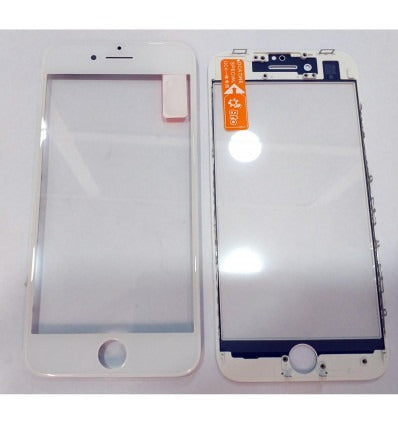 IPhone 8 A1863 A1905 A1906 cristal blanco + marco blanco + lamina oca
