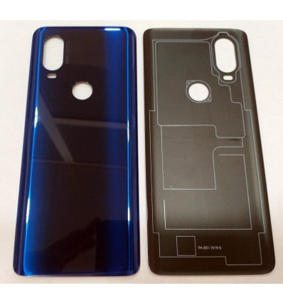 Motorola Moto One Vision tapa trasera o tapa bateria azul