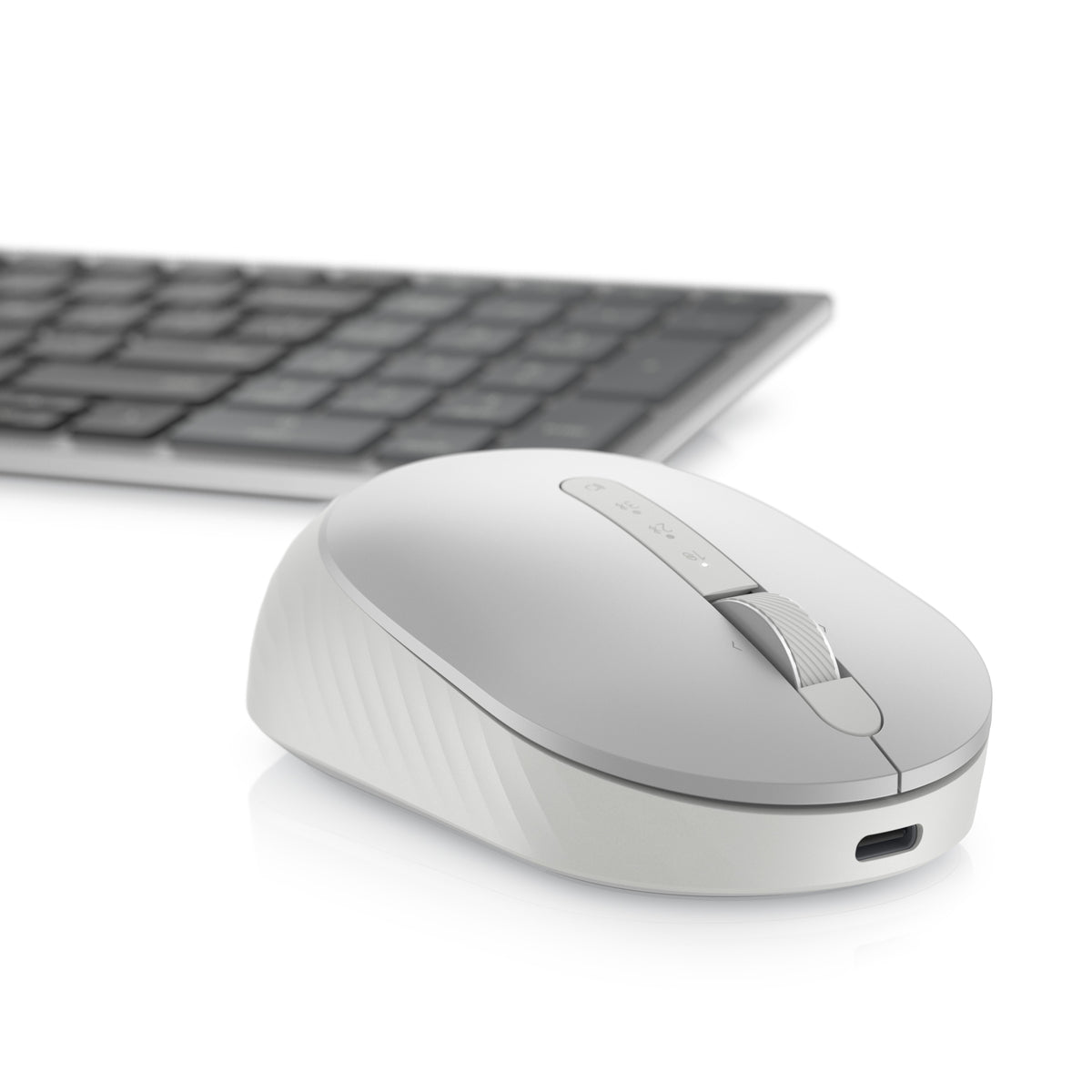 Mouse raton Dell ms7421w optico 7 botones 1600ppp wireless inalambrico plateado platino