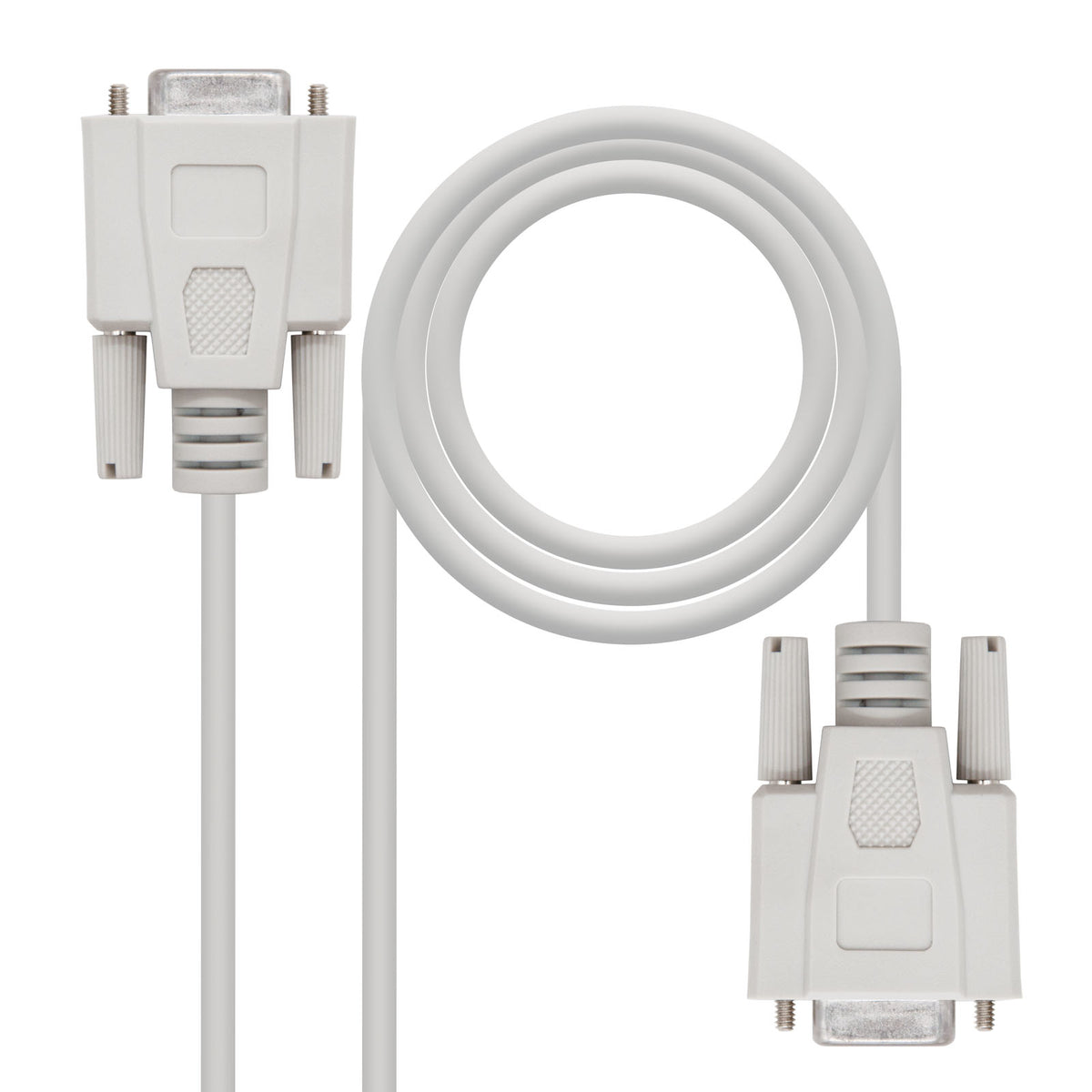 Nanocable - Cable serie NULL MODEM DB9/H A DB9/H 1.8M