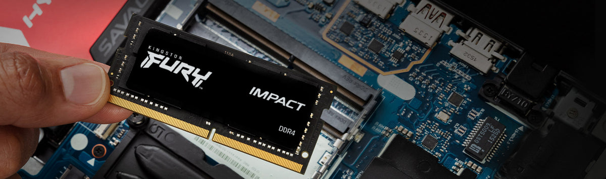 Memoria ram DDR4 16GB Kingston - 3200mhz - pc4 - 25600 - fury impact - cl20 - 1.2v - sodimm
