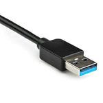 Adaptador USB 3.0 a dp 4K UHD startech 0.30m - macho - hembra - negro