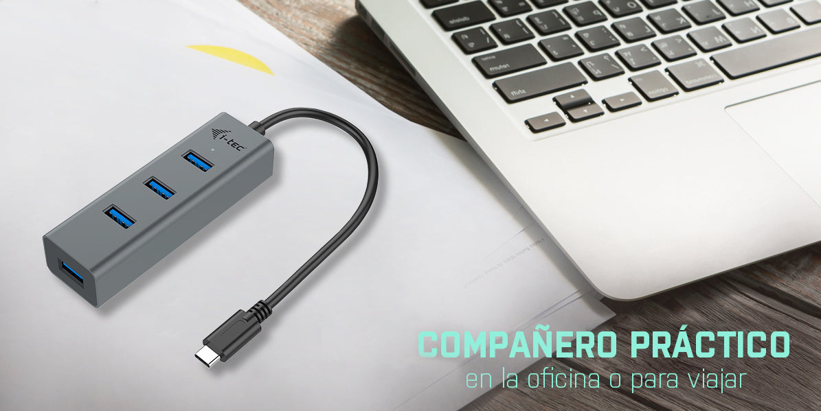 Hub i - tec USB - c con 4 puertos USB 3.0 con cable integrado 20cm