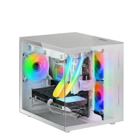 Caja Gaming Minitorre Mars Gaming MC-VIEW/ Blanca - PixelPlaza