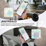 Localizador Leotec EasyTag Dual/ Blanco/ Incluye Llavero Negro - PixelPlaza