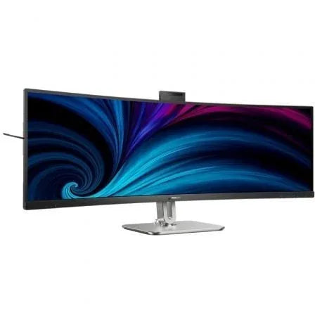 Monitor Profesional Ultraparonámico Curvo Philips 49B2U6900CH 48.8"/ Dual QHD/ Multimedia/ Regulable en altura/ Webcam/ Negro - PixelPlaza