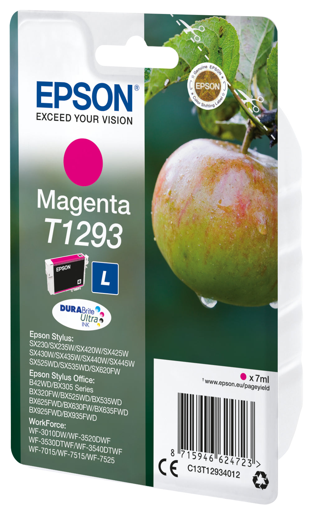 Cartucho tinta Epson t180440 amarillo xp - 102 - 205 - 305 - 405 - 30 - margarita