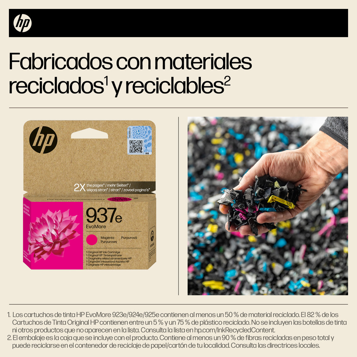 Cartucho tinta HP 937e magenta officejet