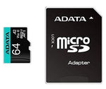 Tarjeta memoria micro sd ADATA 64GB cl10 + adaptador sd