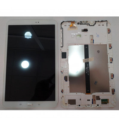Samsung Galaxy Tab A 10.1 2016 SM-T580 SM-T585 SM T580 T585 pantalla lcd + tactil blanco + marco blanco GH97-19022A
