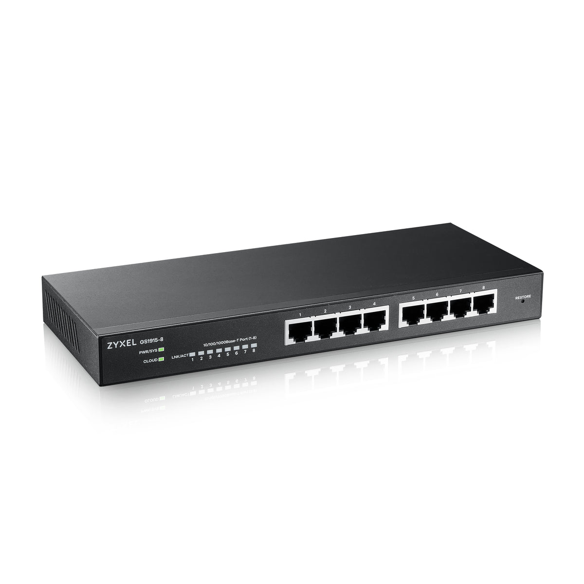 Switch 8 puertos Zyxel gs1915 - 8 gigabit ethernet nebula fanless