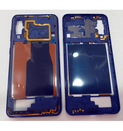 Samsung Galaxy A60 A6060 carcasa central o marco azul