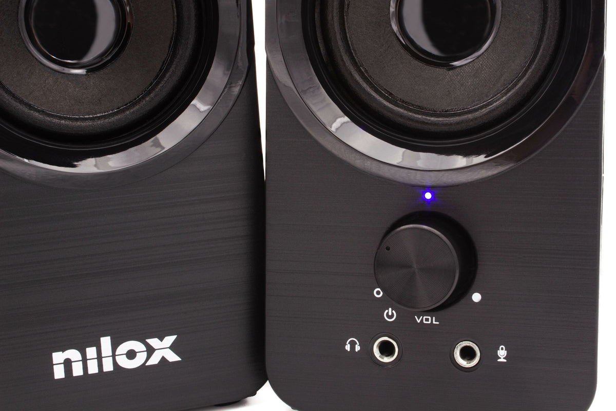 Altavoces pc nilox 2.0 6w negro