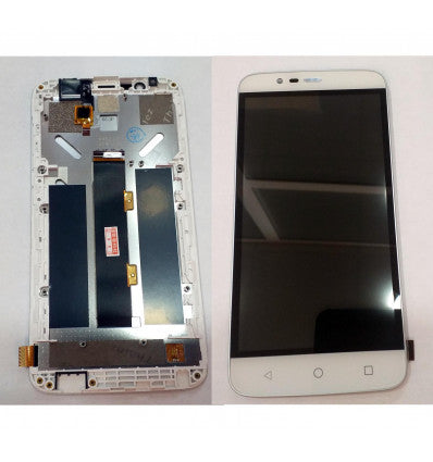 Pantalla lcd para ZTE A310 mas tactil blanco mas marco blanco