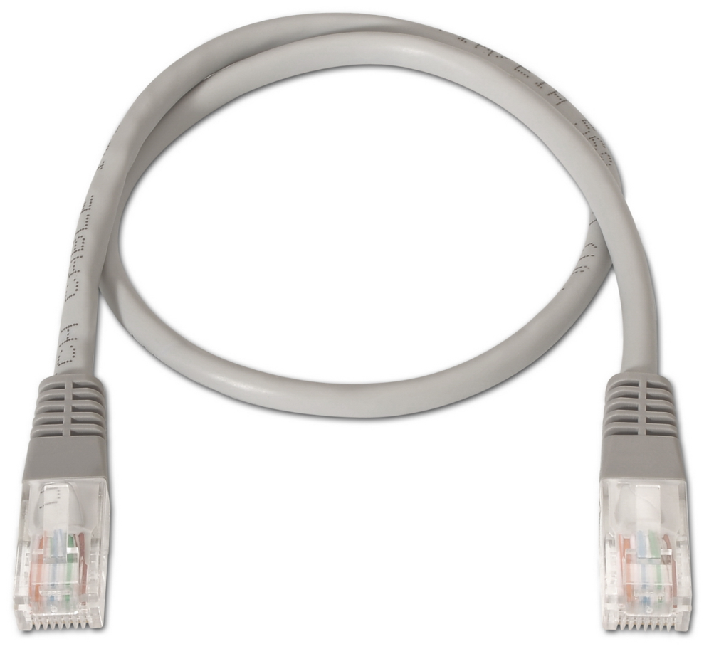 Cable de Red RJ45 UTP Aisens A133-0177/ Cat.5e/ 1m/ Gris