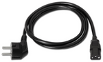 Cable Alimentación Aisens A132-0168/ CEE(7-7) Macho - C13 Hembra/ Hasta 1500W/ 3m/ Negro
