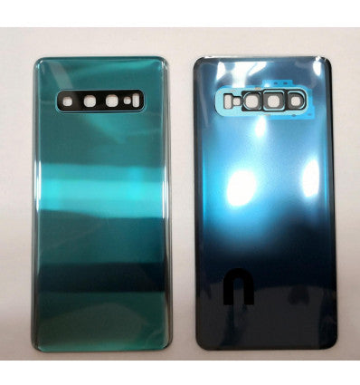 Tapa trasera o tapa bateria verde mas cubierta camara para Samsung Galaxy S10 SM-G973F
