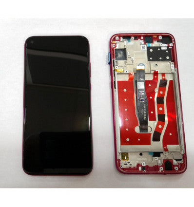 Pantalla lcd mas tactil negro mas marco rojo para Huawei P20 Lite 2019 Nova 5i