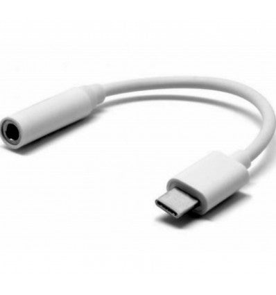 Adaptador de conector tipo C a Jack audio HF/Audio blanco