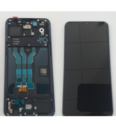 Pantalla LCD para Oppo R17 Pro RX17Pro CPH1877 mas tactil negro mas marco azul Premium
