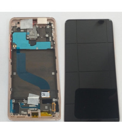 Pantalla LCD para Xiaomi Redmi K20 Mi 9T MZB7757IN mas tactil negro mas marco dorado Premium