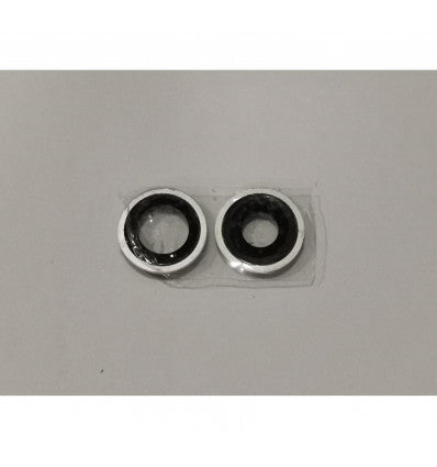 Set 2 cubiertas camara blanca para IPhone 11 A2111 A2221 A2223