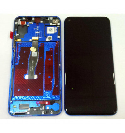 Pantalla LCD para Huawei Nova 5T YAL-L21 YALE-L61A mas tactil negro mas marco azul