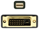 Cable Conversor Mini DisplayPort Aisens A125-0363/ Mini DisplayPort Macho - DVI Macho/ 2m/ Negro