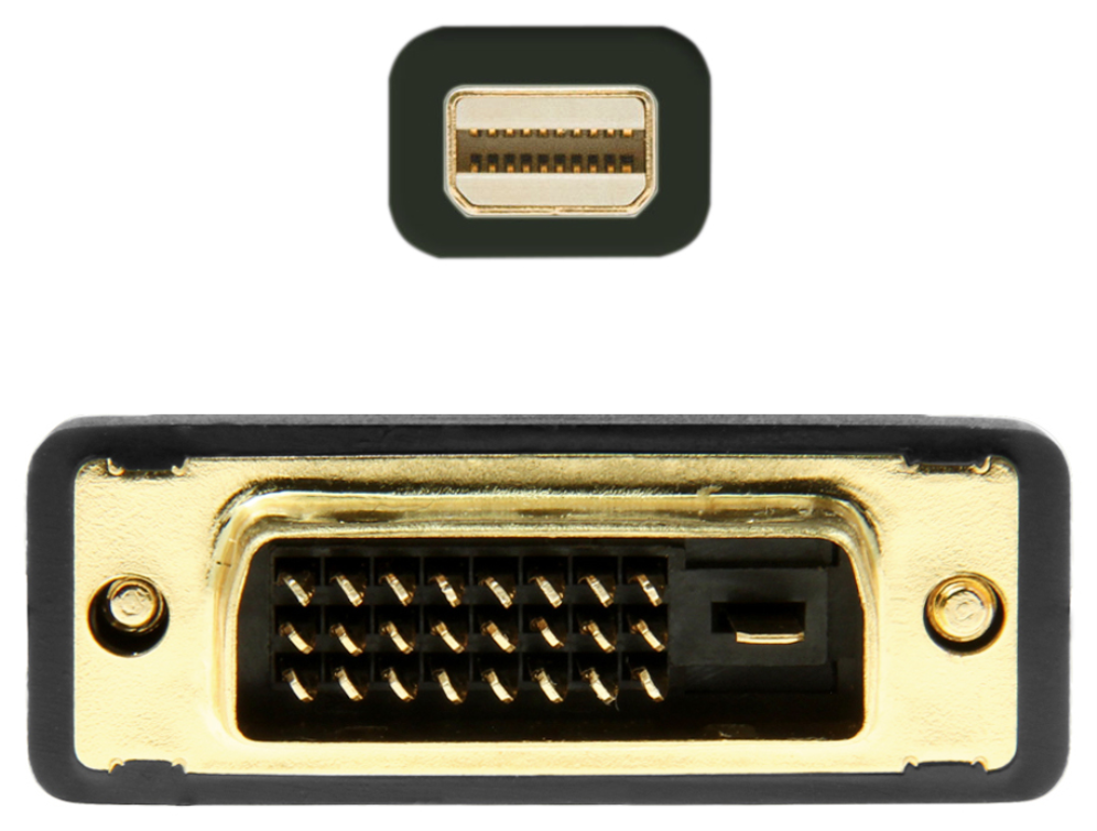 Cable Conversor Mini DisplayPort Aisens A125-0363/ Mini DisplayPort Macho - DVI Macho/ 2m/ Negro