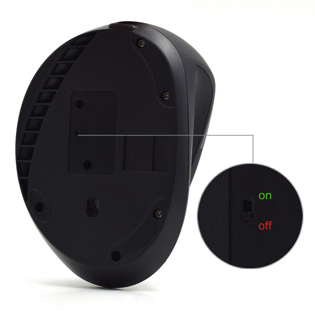 Mouse raton vertical ergonomico Ewent ew3158 USB · 1600dpi · negro