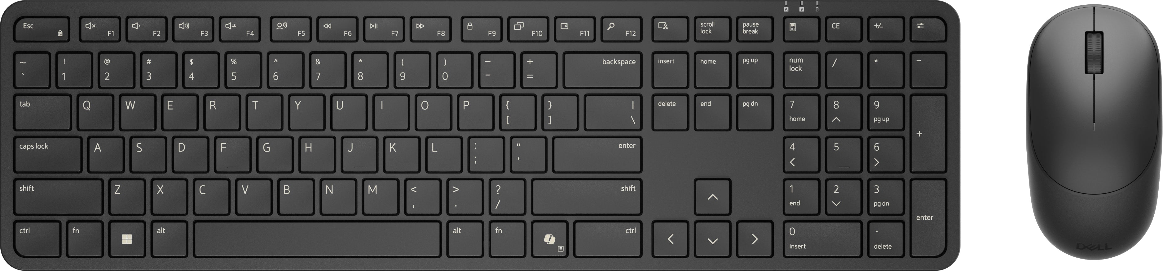 Teclado + raton Dell pro 5 km526 inalambrico negro ingles