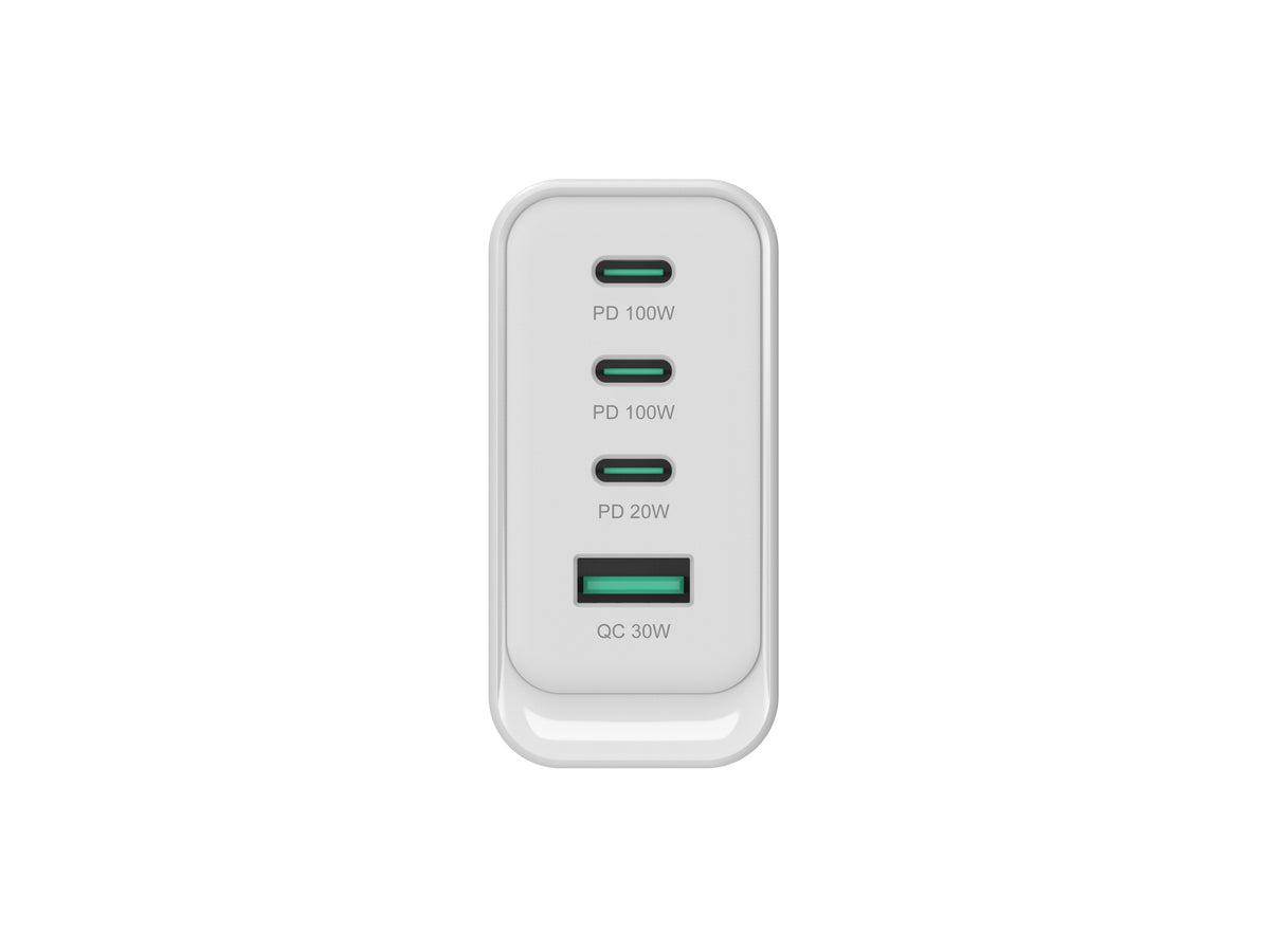 Cargador de pared Conceptronic althea22w100 100w 3x USB tipo c 1x USB tipo a blanco