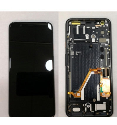 Pantalla LCD para Google Pixel 4 XL G020JG020P G020Q mas tactil negro mas marco negro mas boton rosa