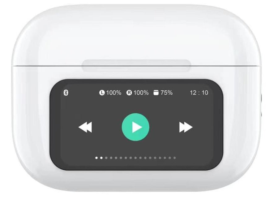 Celly Auricular TWS IN-EAR LED Display Blanco