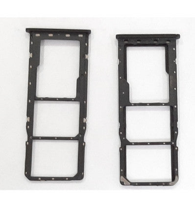 Soporte o bandeja dual sim negra para Samsung Galaxy A20S A207 calidad premium
