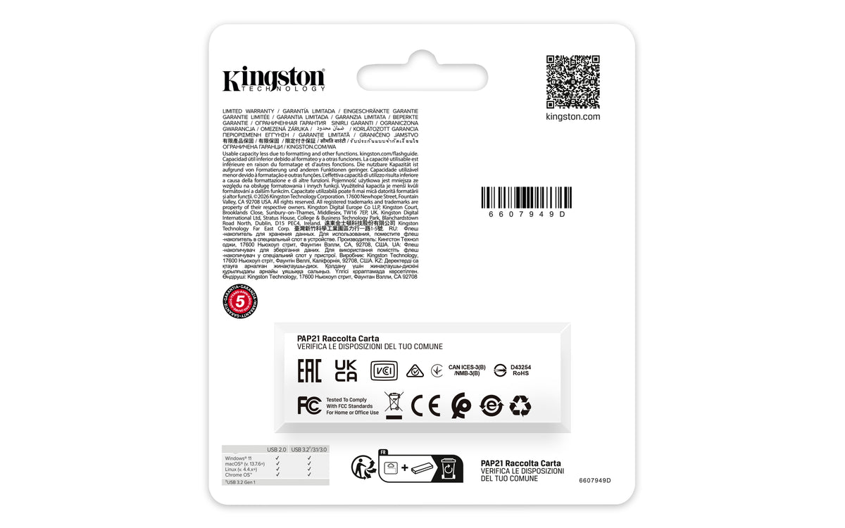 Memoria usb 3.2 Kingston 64gb datatraveler
